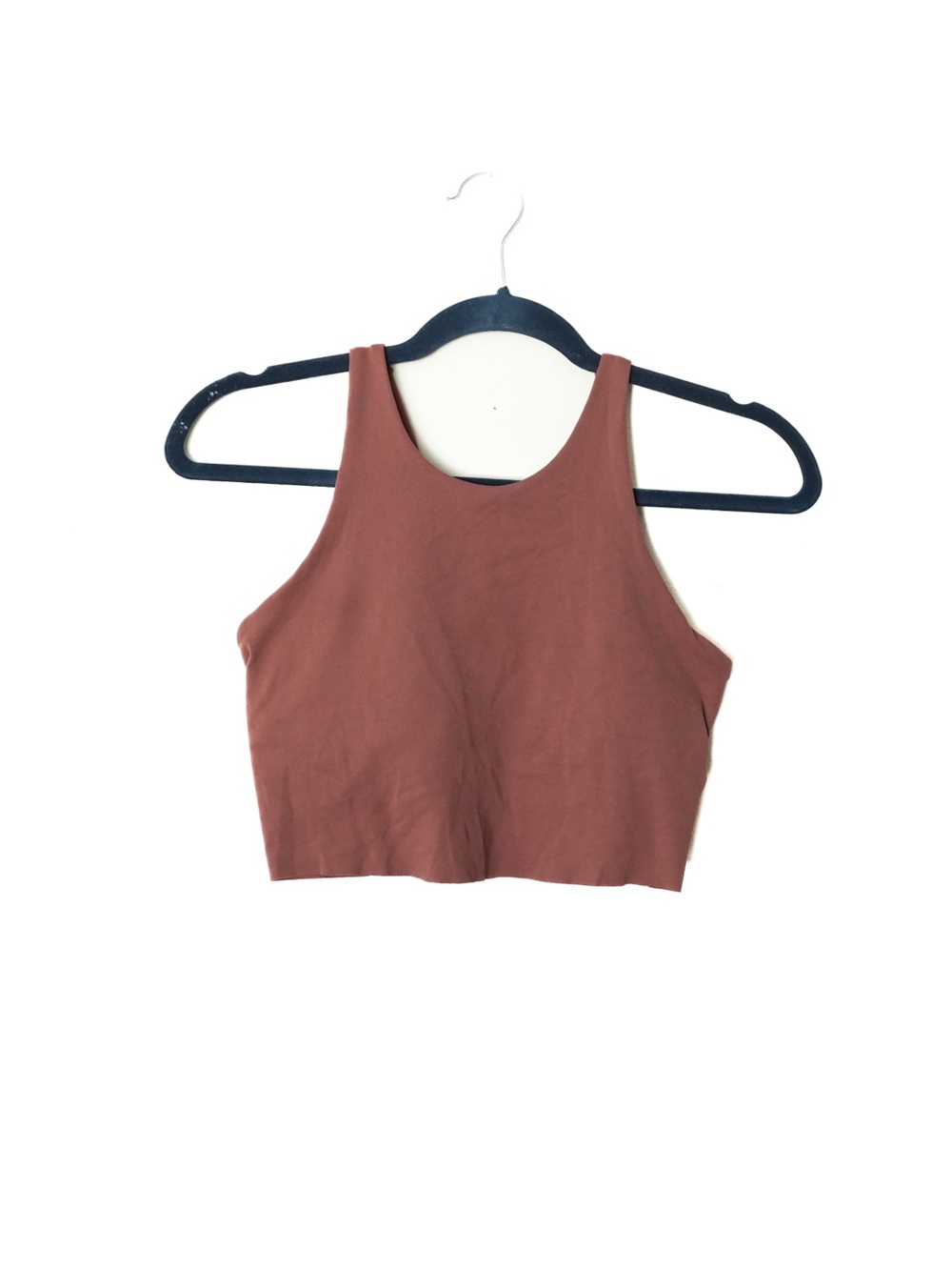 Nike Yoga Dri Fit Luxe Crop Seamless Brown Top